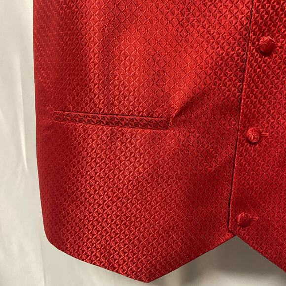 Umo Lorenzo Formal Wear Vest Red XL Worn Once - Picture 4 of 6
